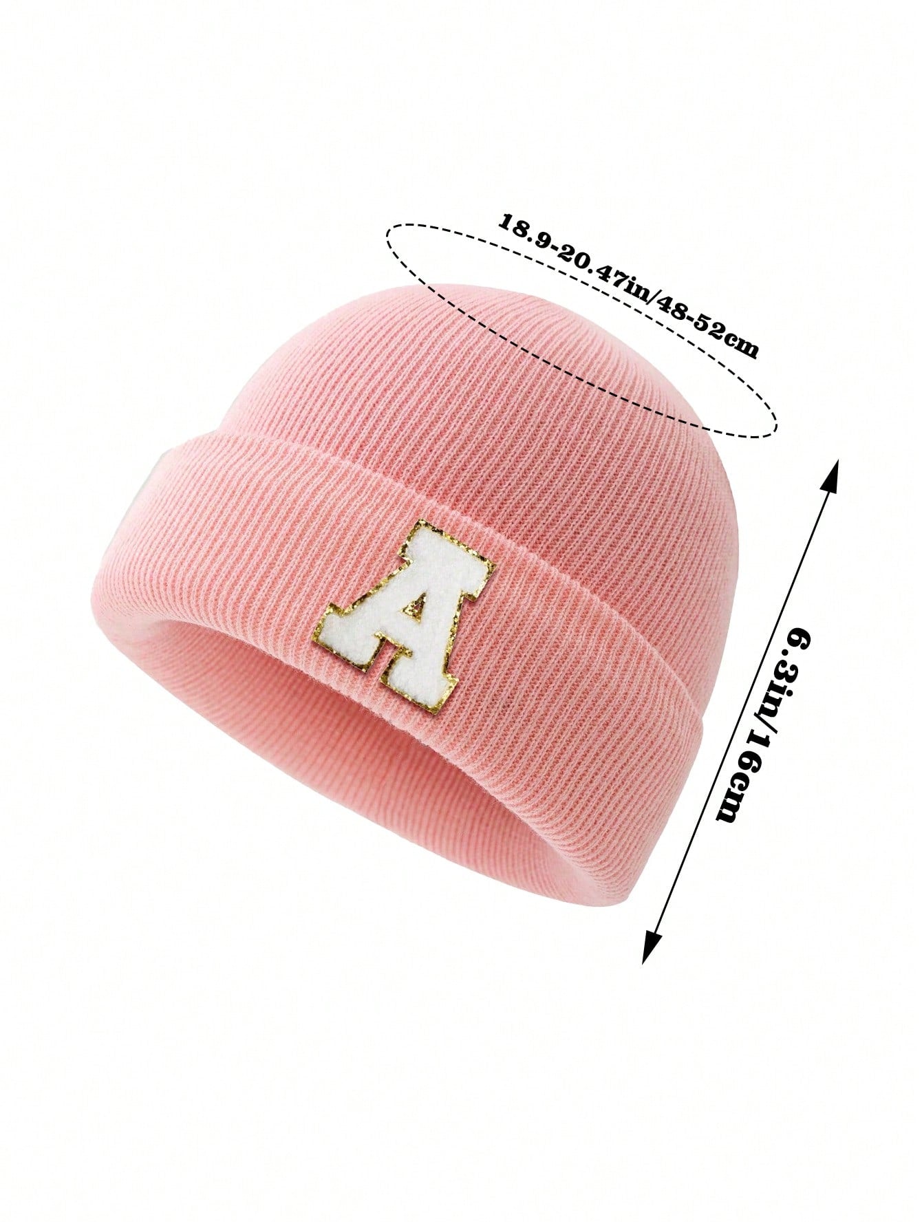 1pc Children's Letter Knitted Hat, Letter Fashion Multi-Color Optional Warm Beanie Hat Suitable For Boys And Girls Daily Outdoor Play.