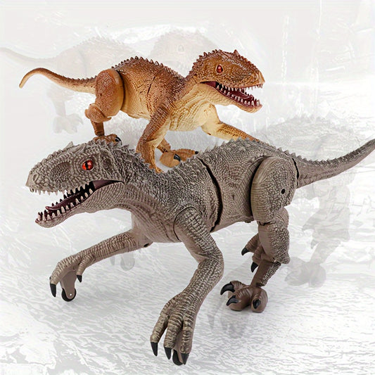 19" Remote Control Dinosaur Toys For Kids, 8CH Rechargeable Jurassic Velociraptor Toys Imitates Walking With Light & Roaring - Dinosaur Toys For Kids 4 5-7 8-12 Boys Christmas Birthday Gifts 2023